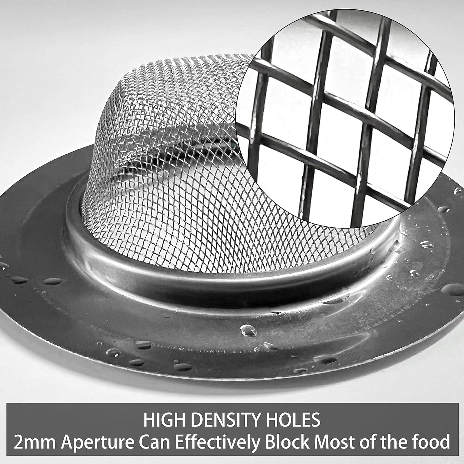 Colador de Acero Inoxidable Wild Tribe 2 Pcs 11.43 cm Antitaponamiento