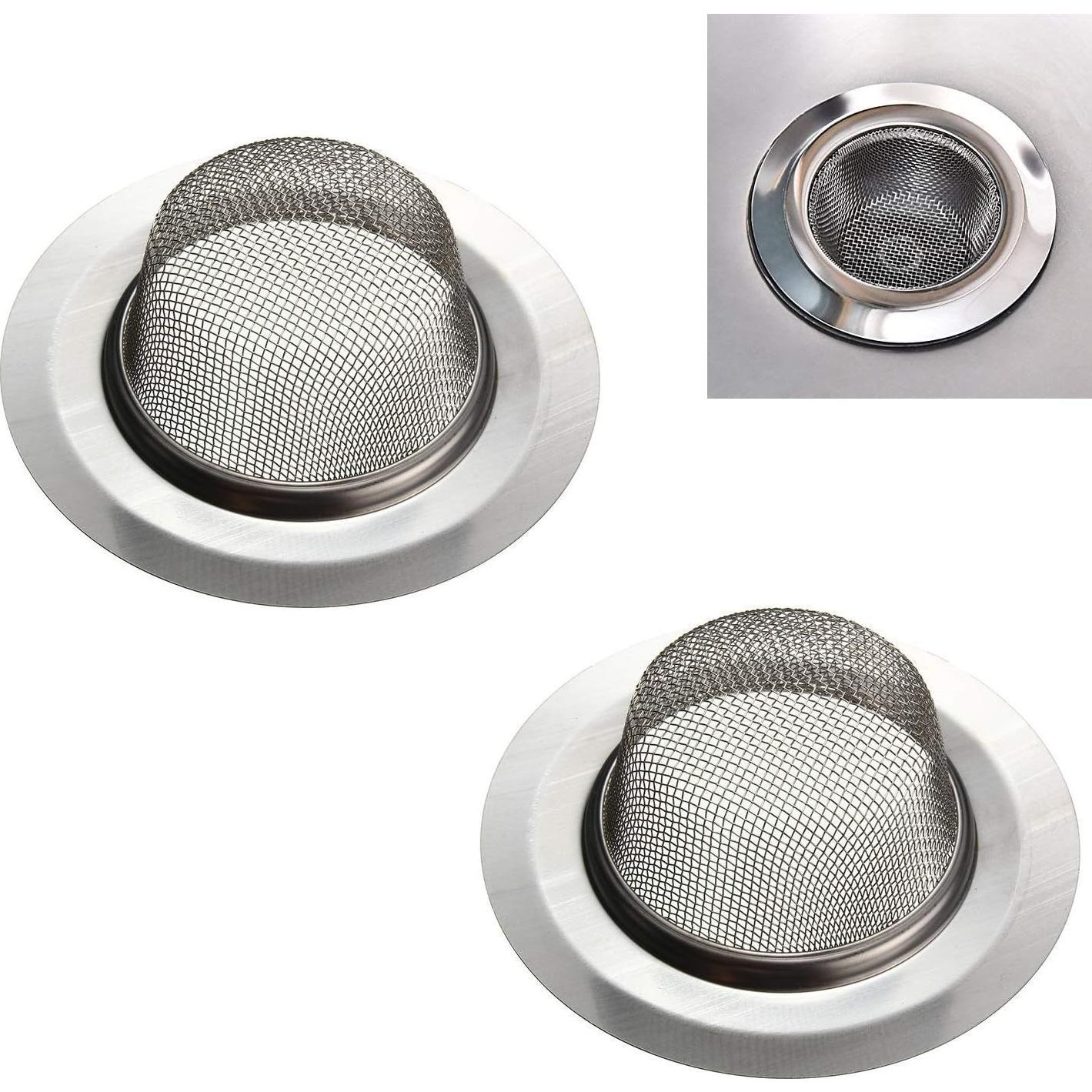 Colador de Acero Inoxidable Wild Tribe 2 Pcs 11.43 cm Antitaponamiento