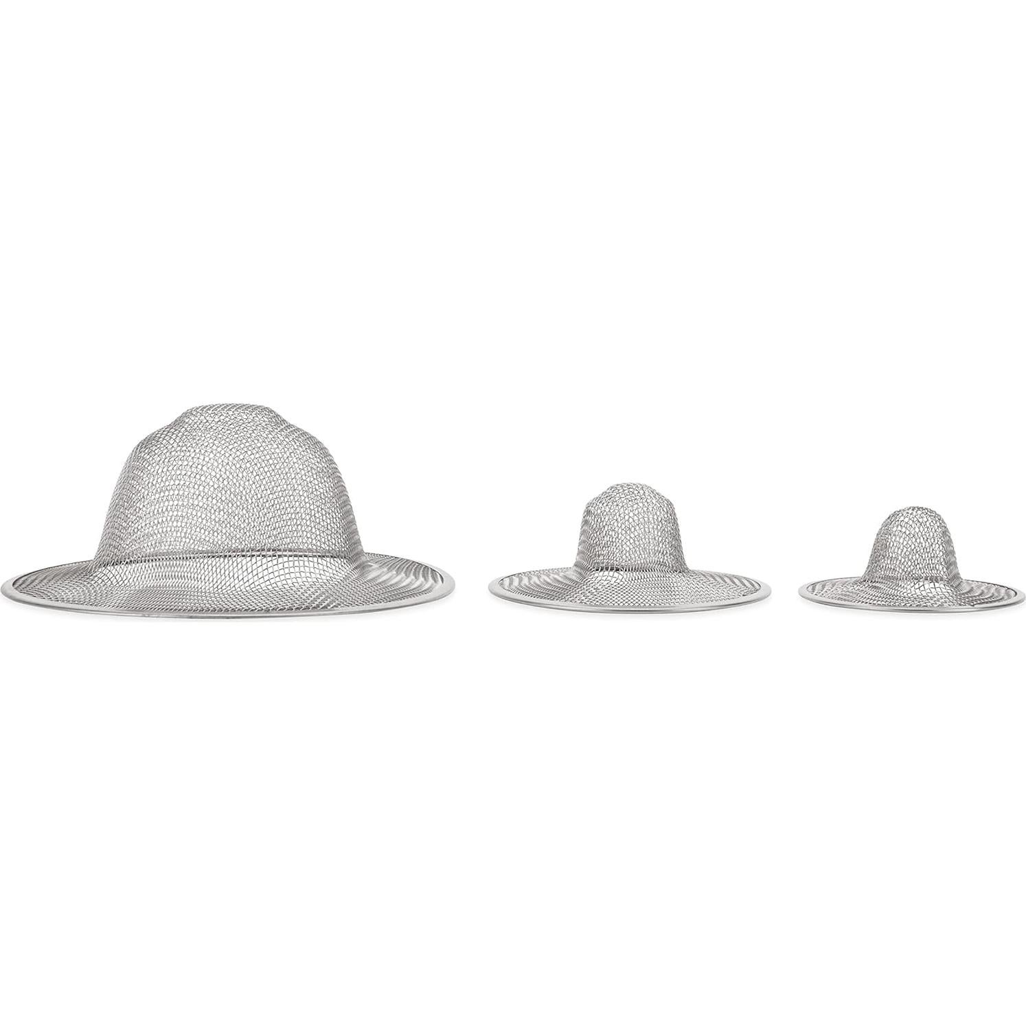 Coladores de Drenaje Camco | Acero Inoxidable | Paquete de 3 Tamaños