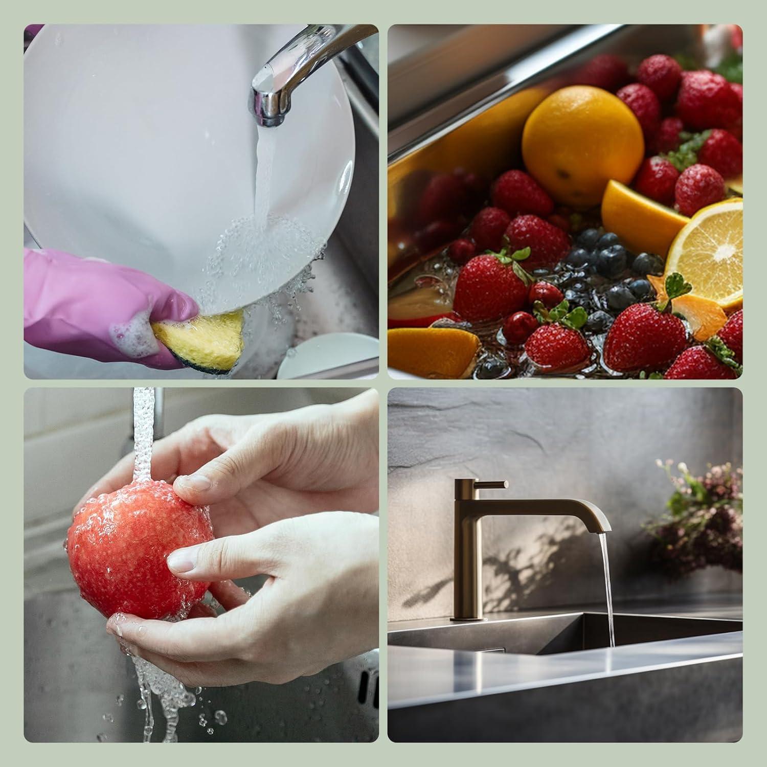 Colador de Drenaje Hibbent 3 en 1 Acero Inoxidable 8.89 cm