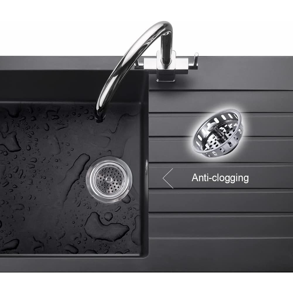 Colador de fregadero de cocina VARNAHOME acero inoxidable 8.89 cm