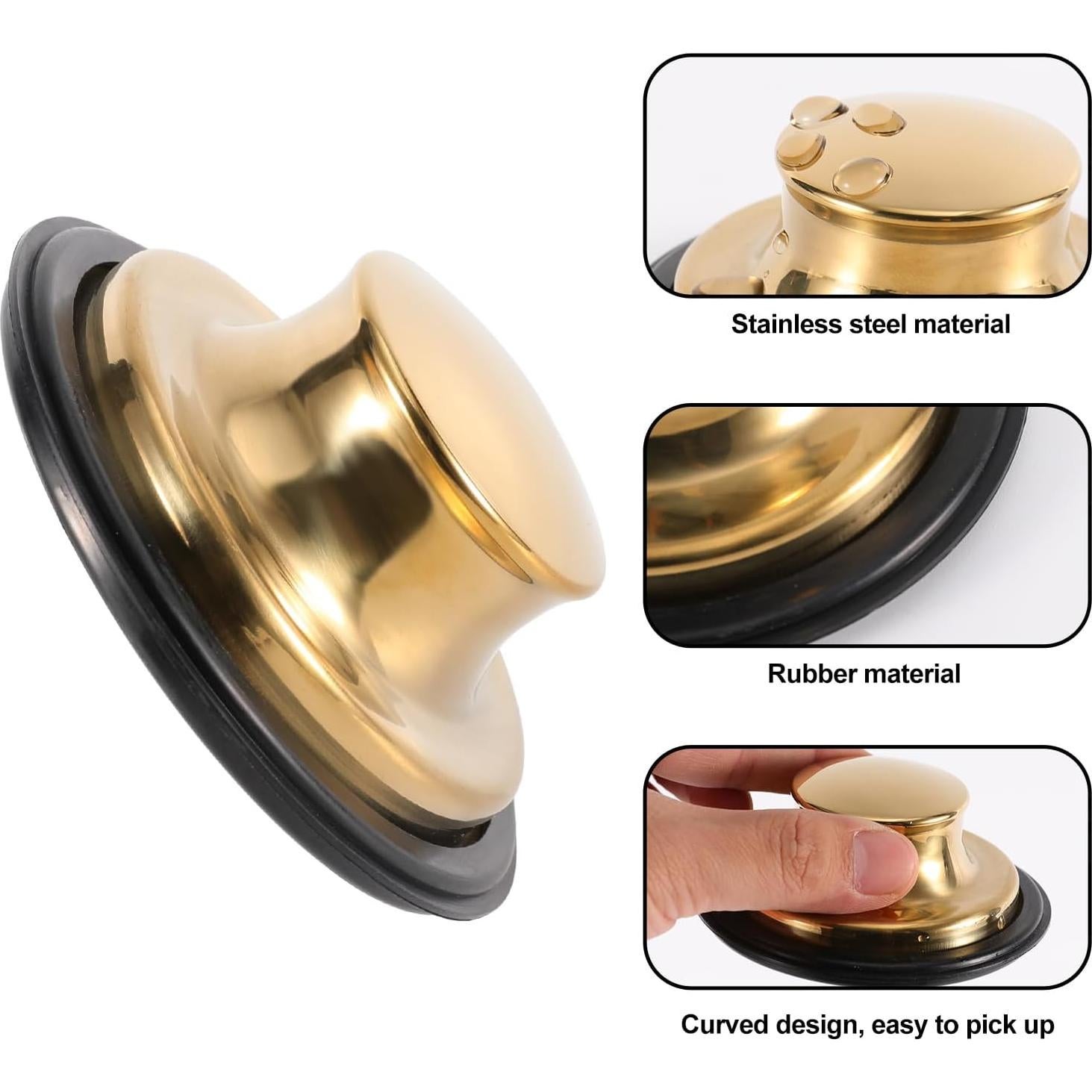 Juego de Filtros y Tapón para Fregadero RQYEKDO Acero Inoxidable 11.18 cm