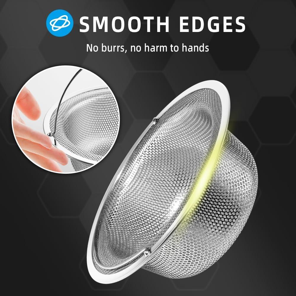 Colador de Fregadero de Acero Inoxidable Haodex 11 cm