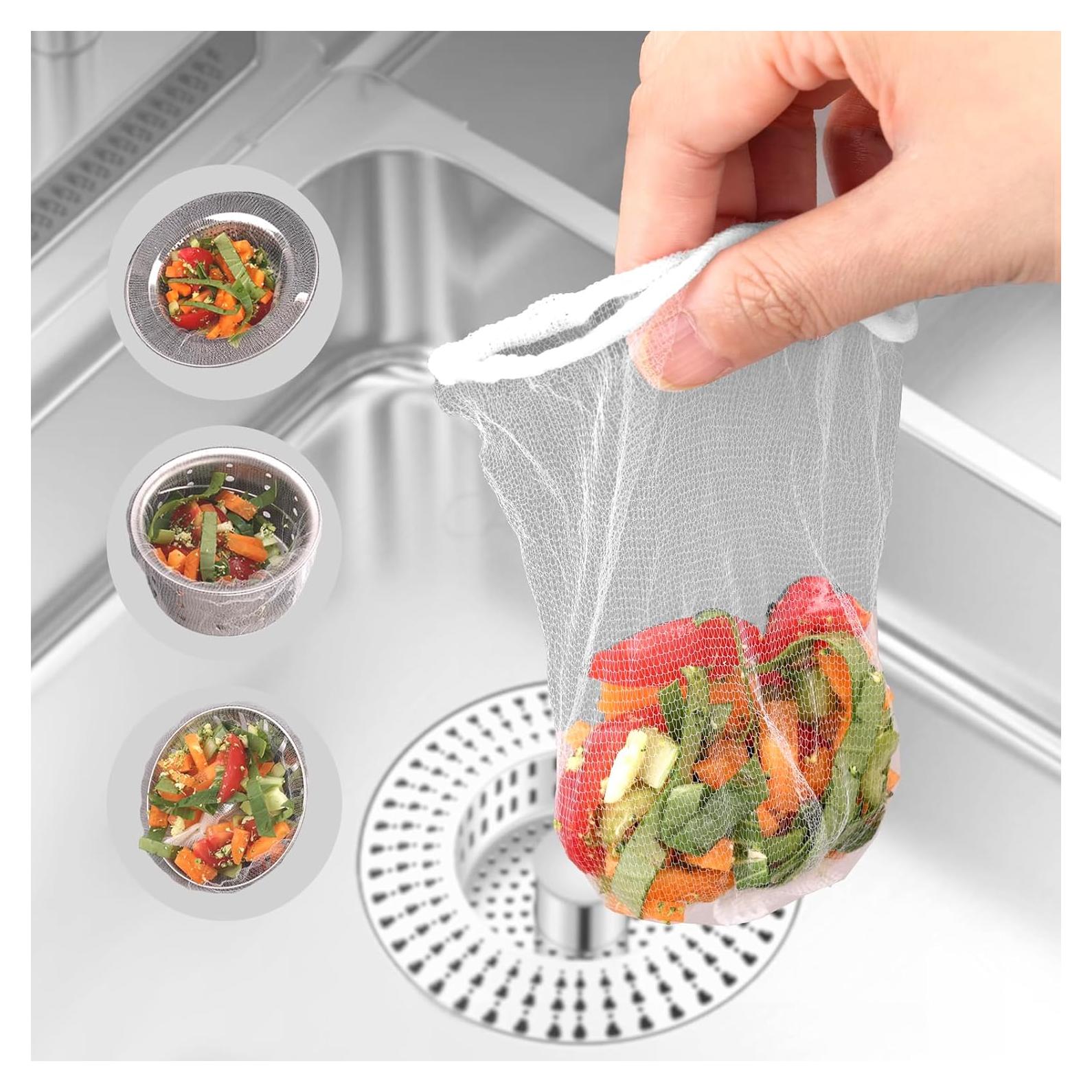 450 Bolsas de Malla Desechables para Colador de Fregadero WTEHSOPL