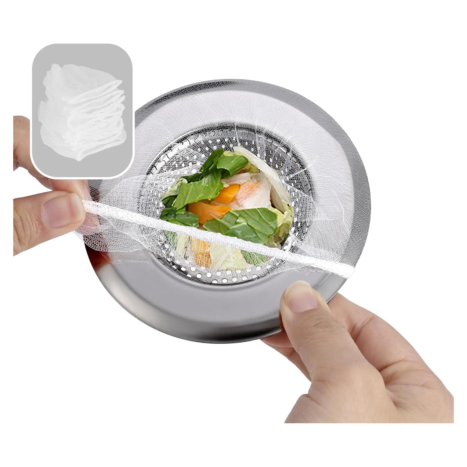 Filtros de Drenaje BATHRINS - 100 Piezas Doble Capa Acero Inoxidable