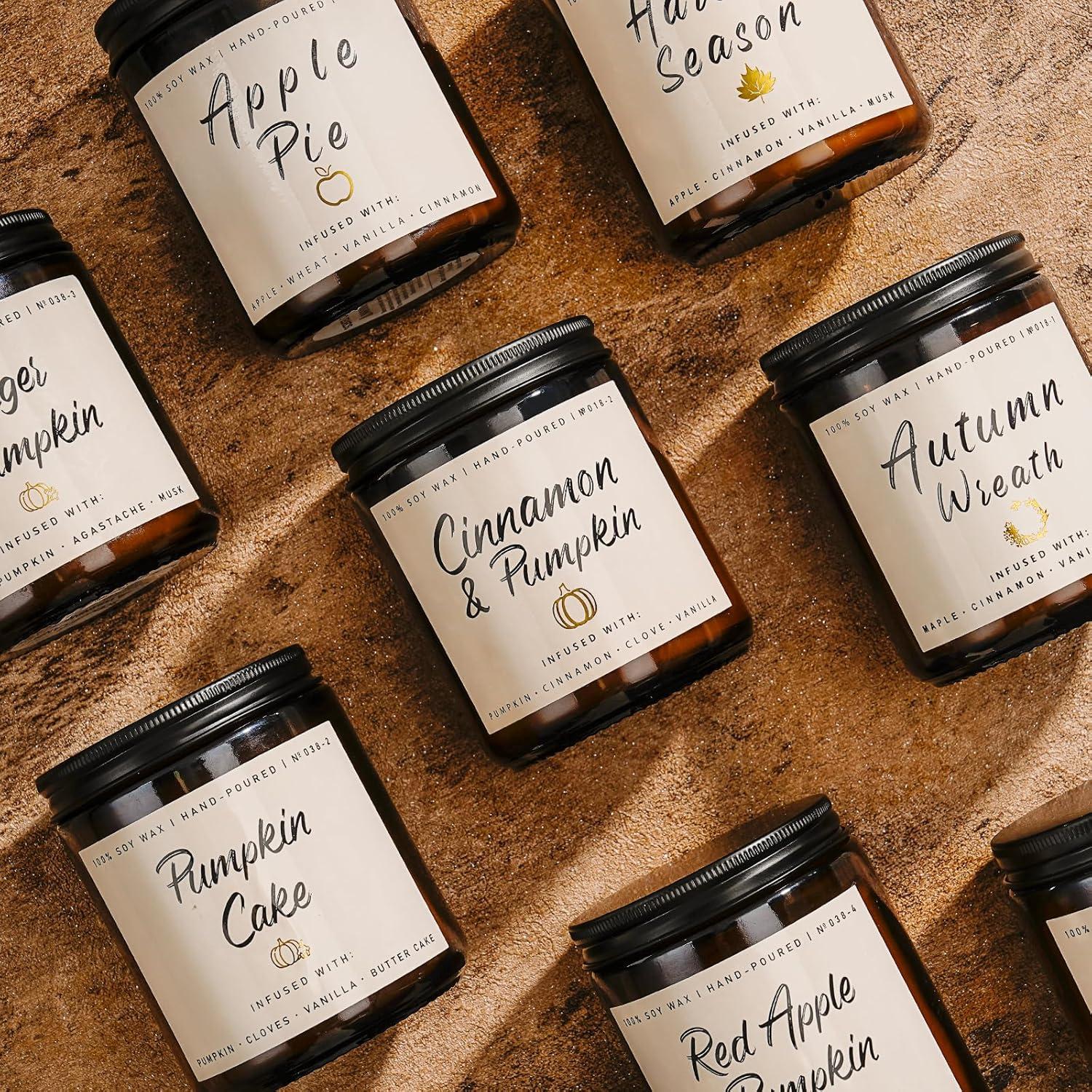 Vela Aromática de Otoño Auelife 198 g Cera de Soja Natural