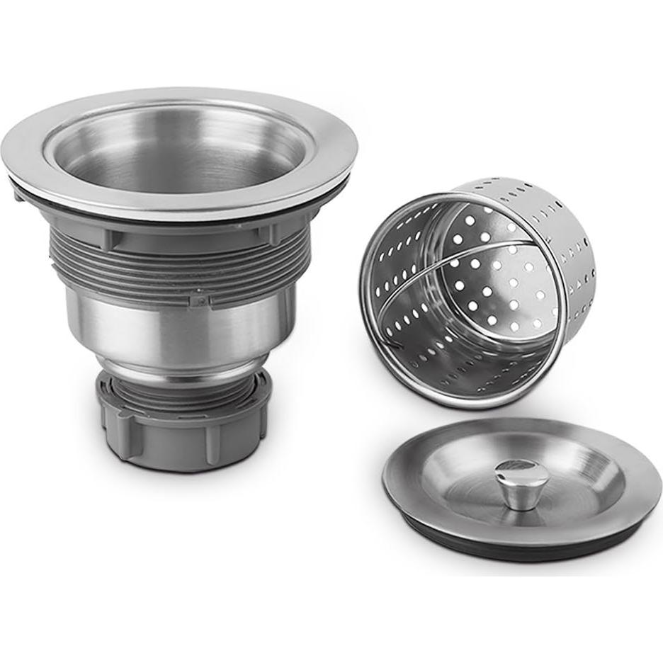 Colador de fregadero de acero inoxidable Serene Valley 8.89 cm