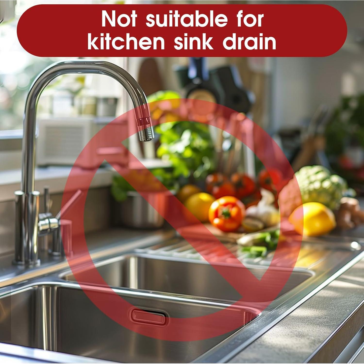 6 Filtros de Desagüe de Acero Inoxidable 5.3 cm para Lavabo