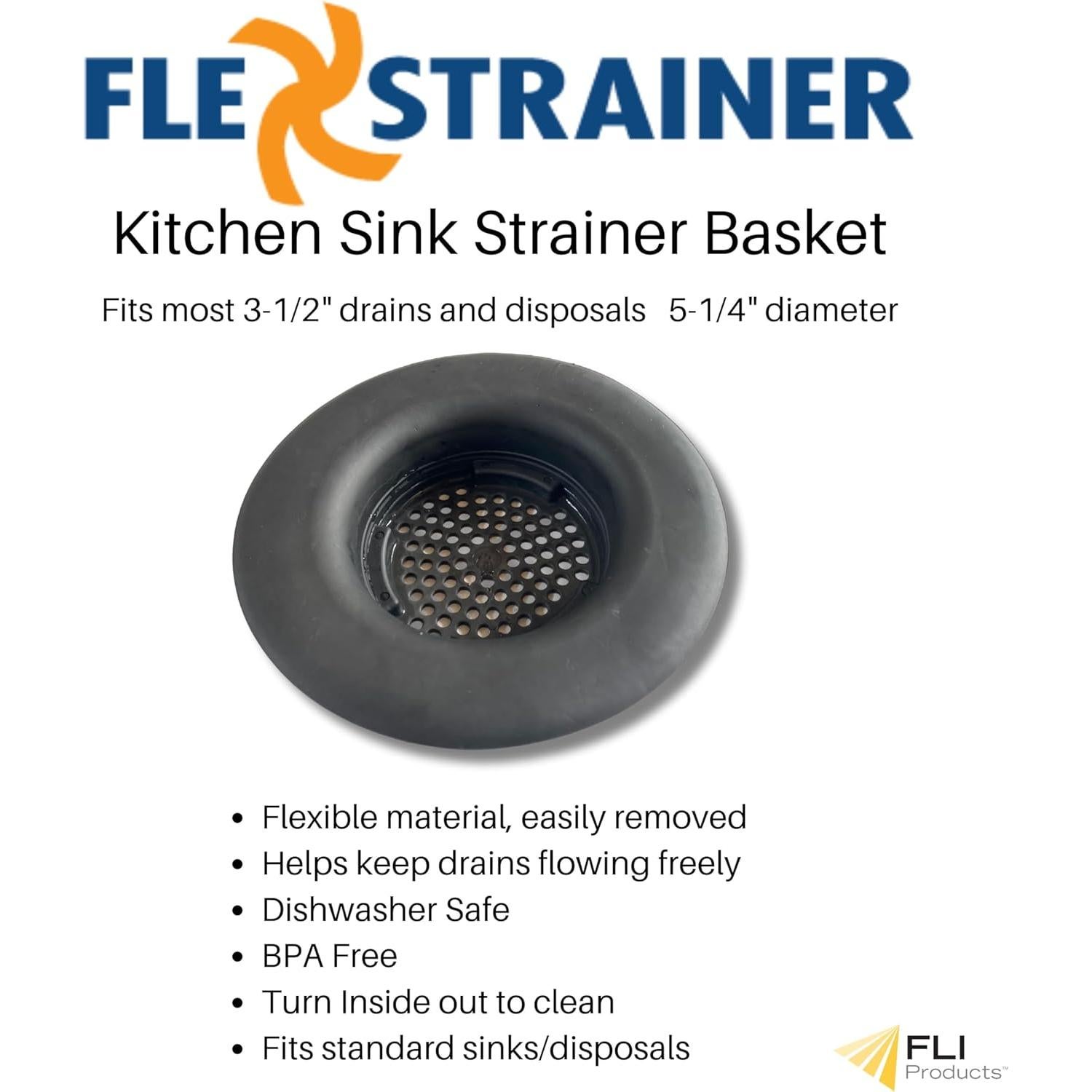 Filtro de Silicona Negra Filtro Flex para Fregadero 8.89 cm