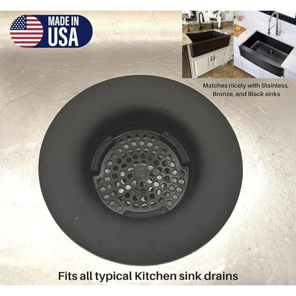 Filtro de Silicona Negra Filtro Flex para Fregadero 8.89 cm