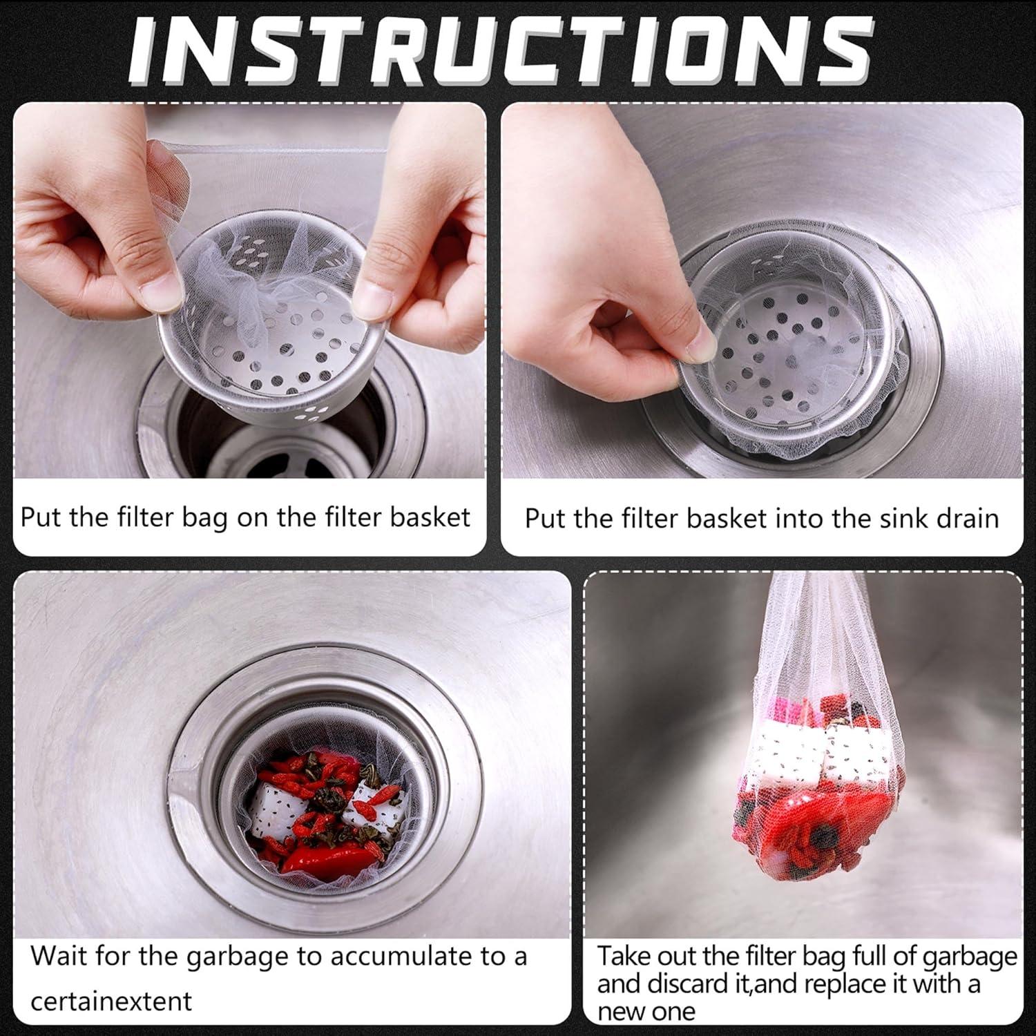 Bolsas de Filtro de Malla Desechables Suclain 500 Pcs 9.9x10.9 cm