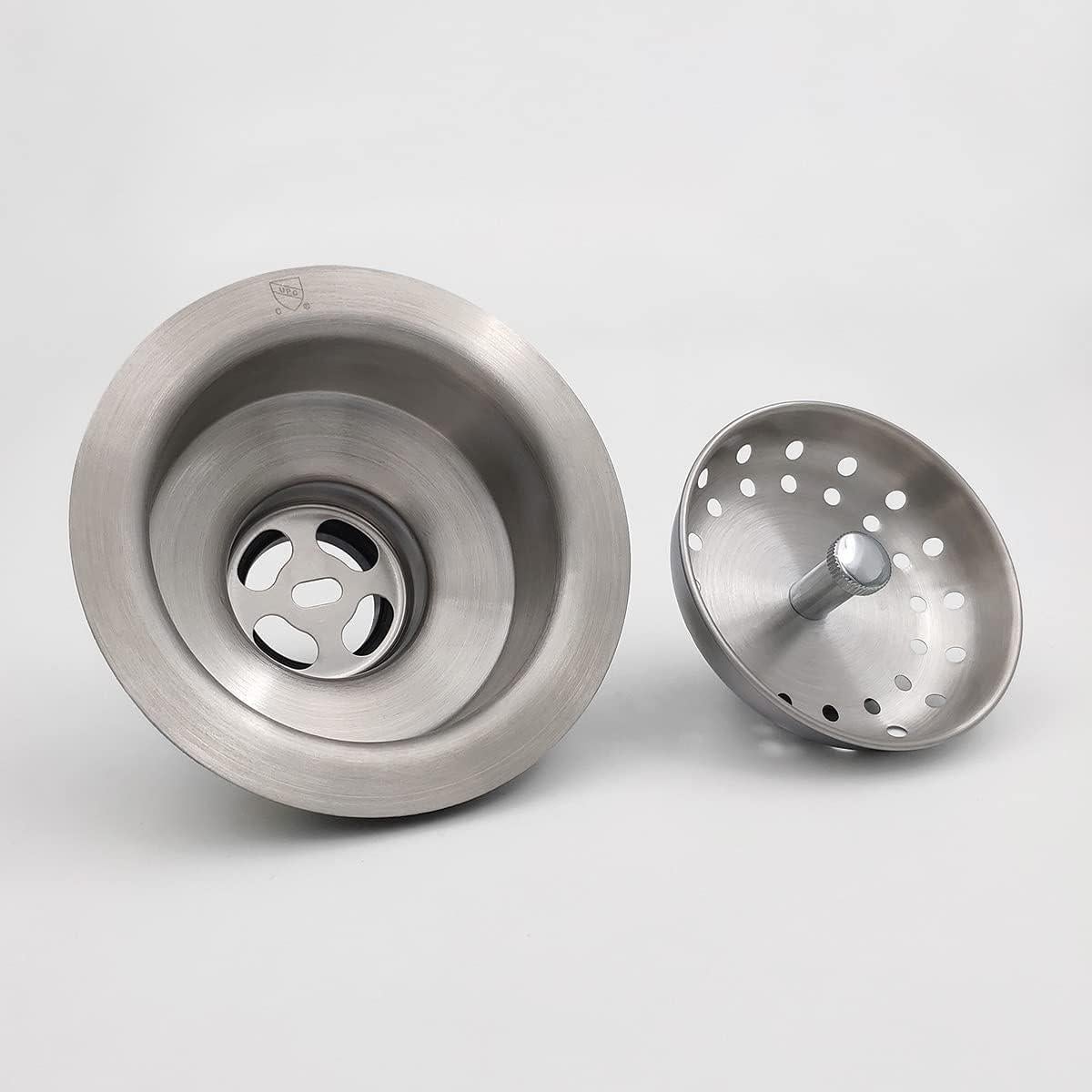 Colador de desagüe EADOT 3.5" nikel cepillado para fregadero