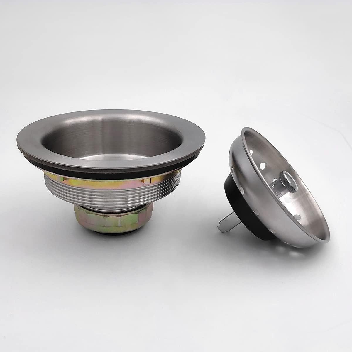 Colador de desagüe EADOT 3.5" nikel cepillado para fregadero