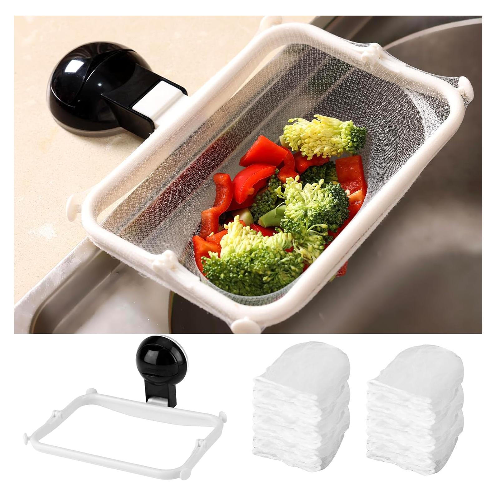 Catcher de Comida WTEHSOPL para Fregadero Negro con 50 Filtros