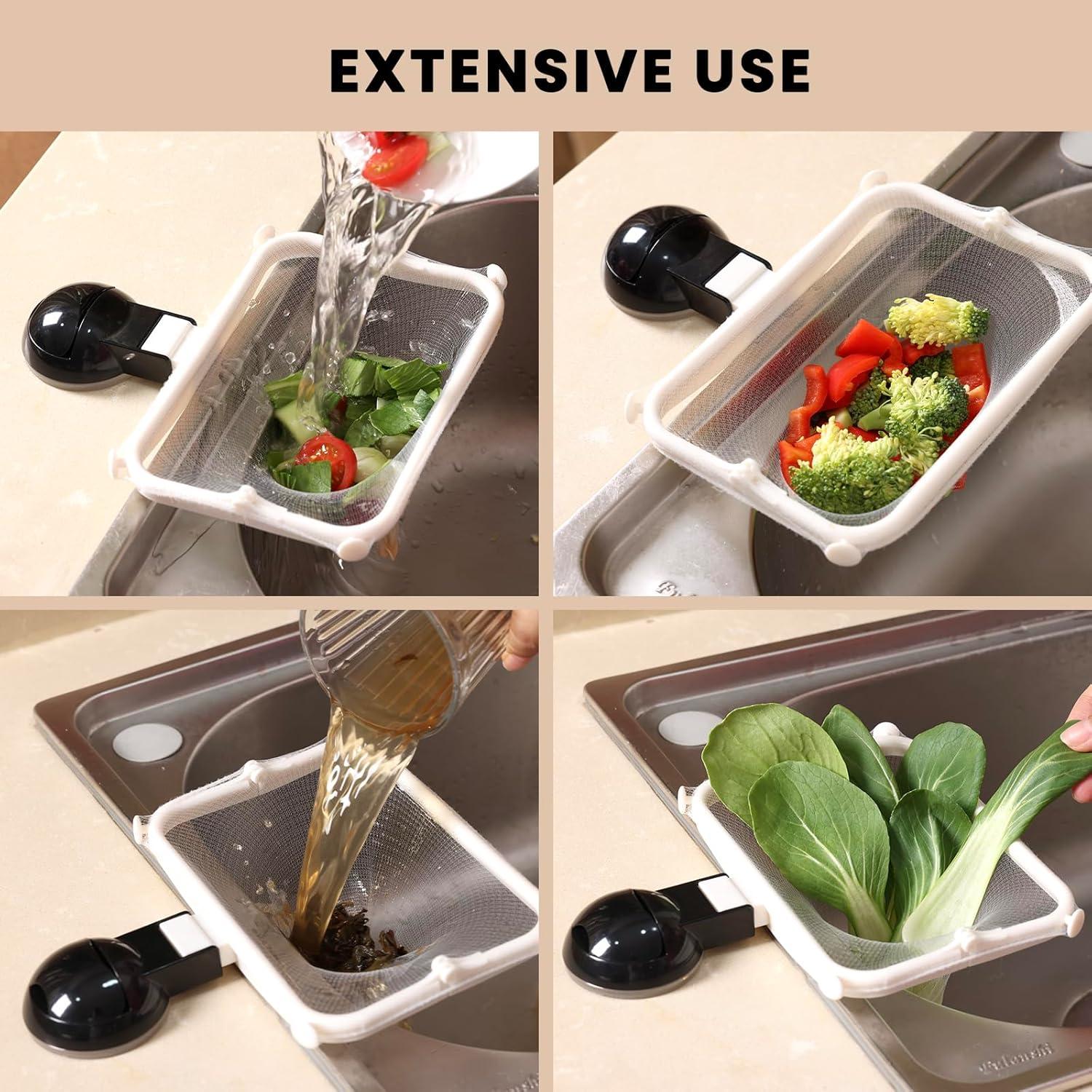 Catcher de Comida WTEHSOPL para Fregadero Negro con 50 Filtros