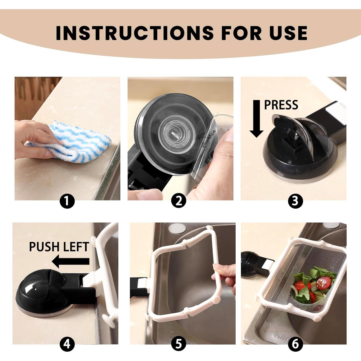 Catcher de Comida WTEHSOPL para Fregadero Negro con 50 Filtros