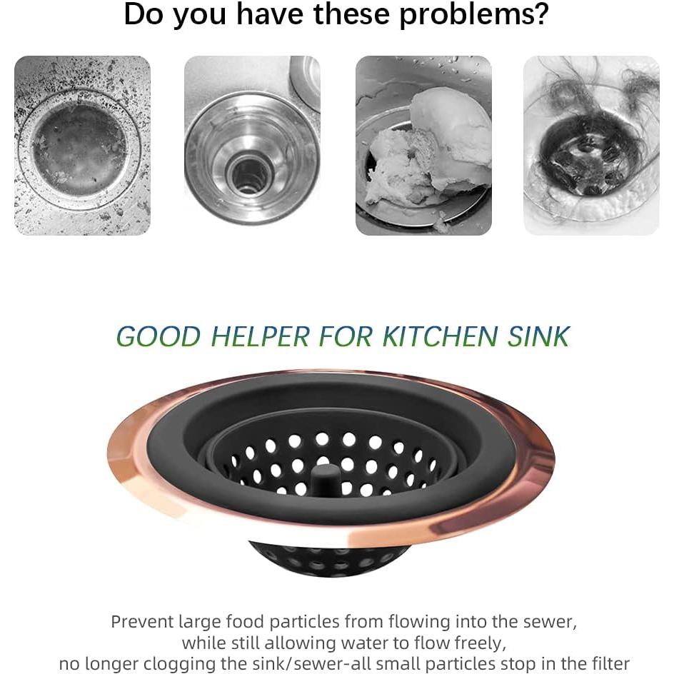 Filtro de Drenaje de Fregadero Mi hogar 2 Paquete 11.43 cm