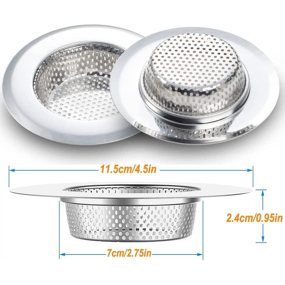 Filtros de Fregadero GLLBTPT Acero Inoxidable 11.3 cm 2 Pcs