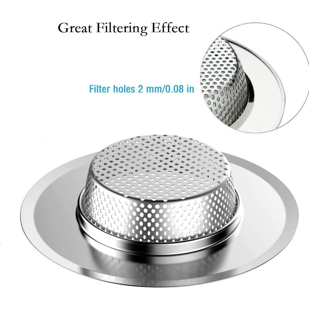 Filtros de Fregadero GLLBTPT Acero Inoxidable 11.3 cm 2 Pcs