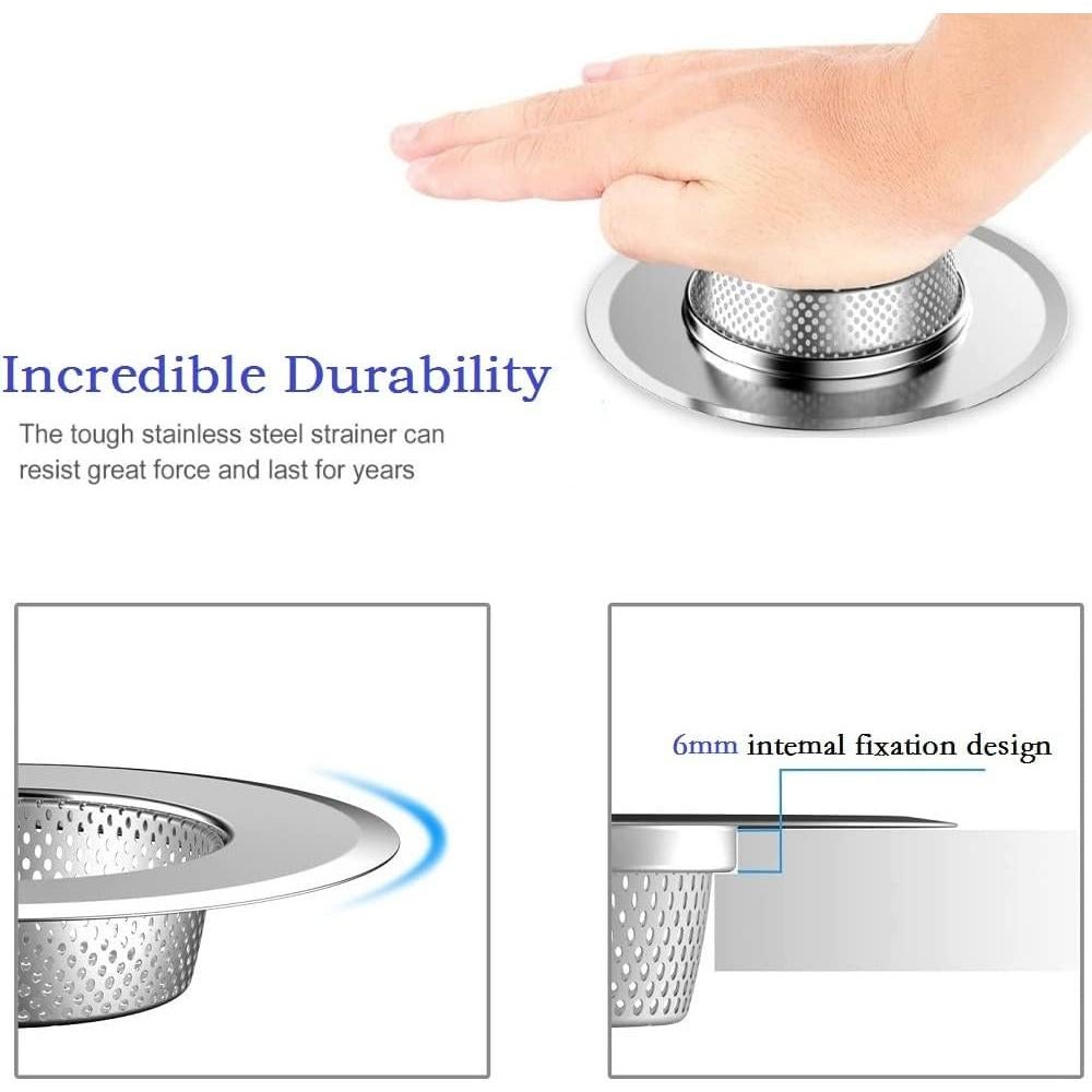 Filtros de Fregadero GLLBTPT Acero Inoxidable 11.3 cm 2 Pcs