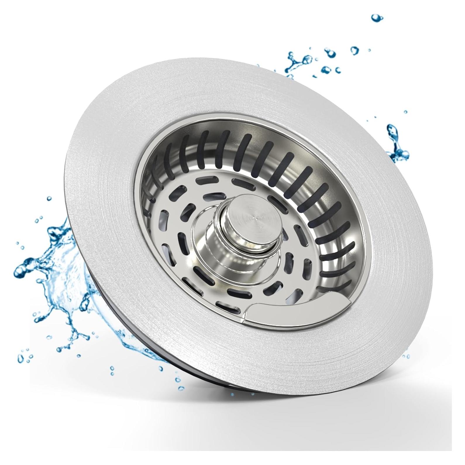 Filtro de Drenaje de Fregadero Semour 3 en 1 Acero Inoxidable