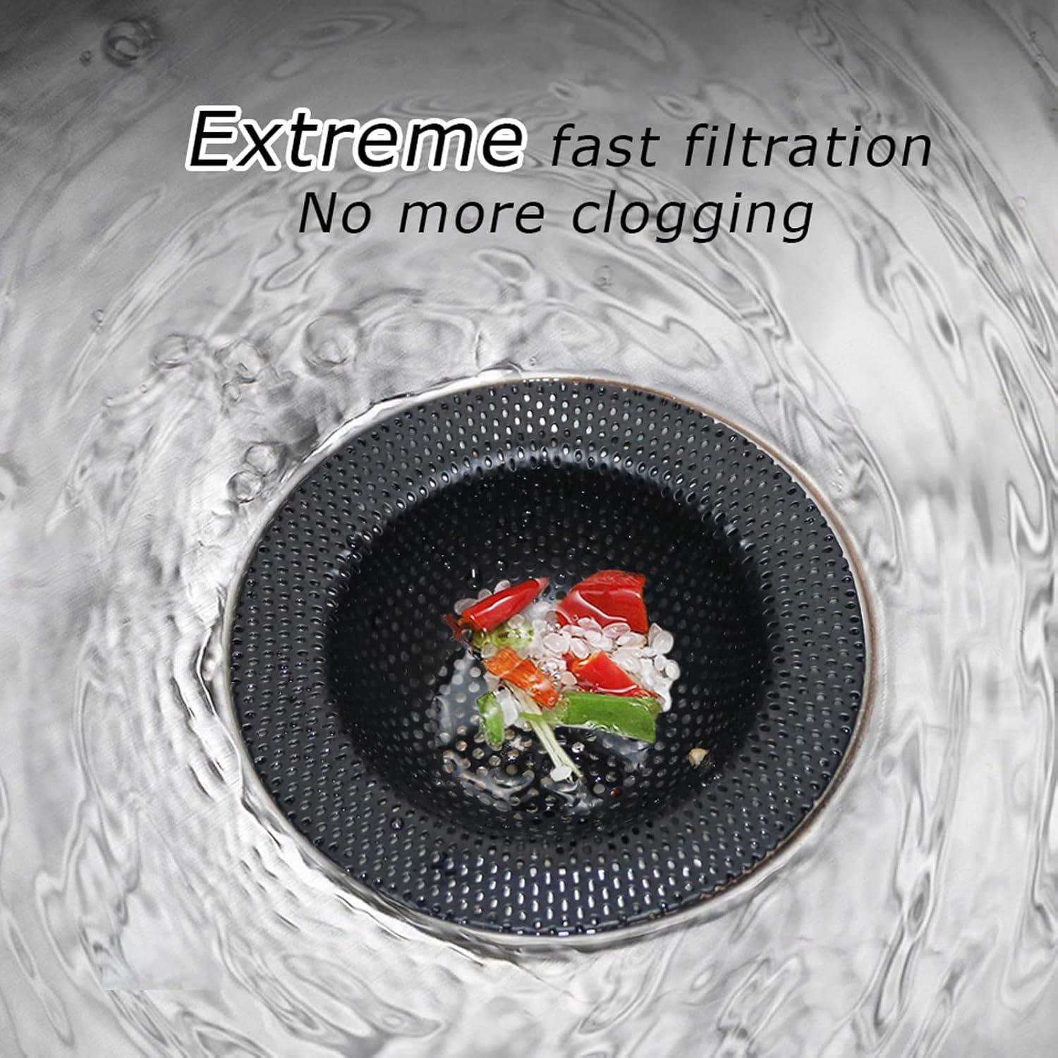 Colador de Drenaje BERYLER Acero Inoxidable 11.43 cm Negro