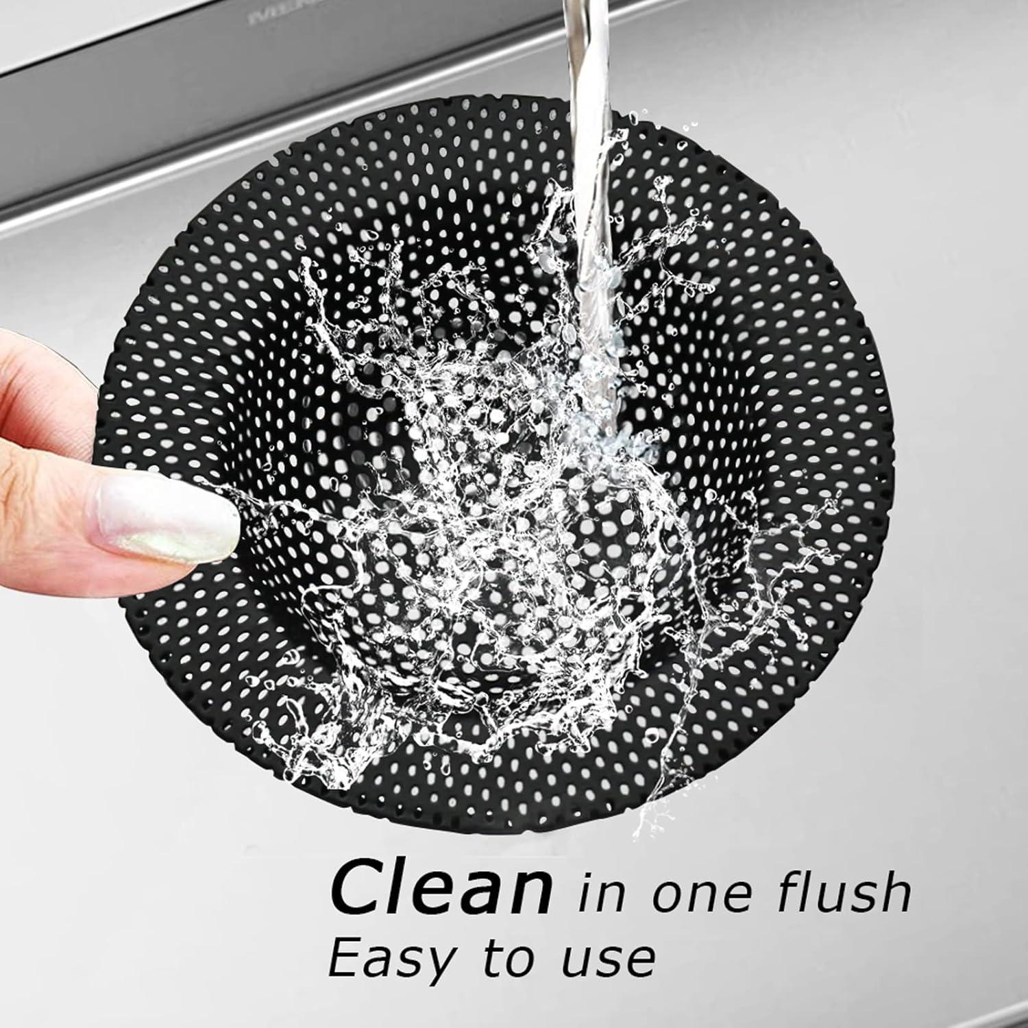 Colador de Drenaje BERYLER Acero Inoxidable 11.43 cm Negro