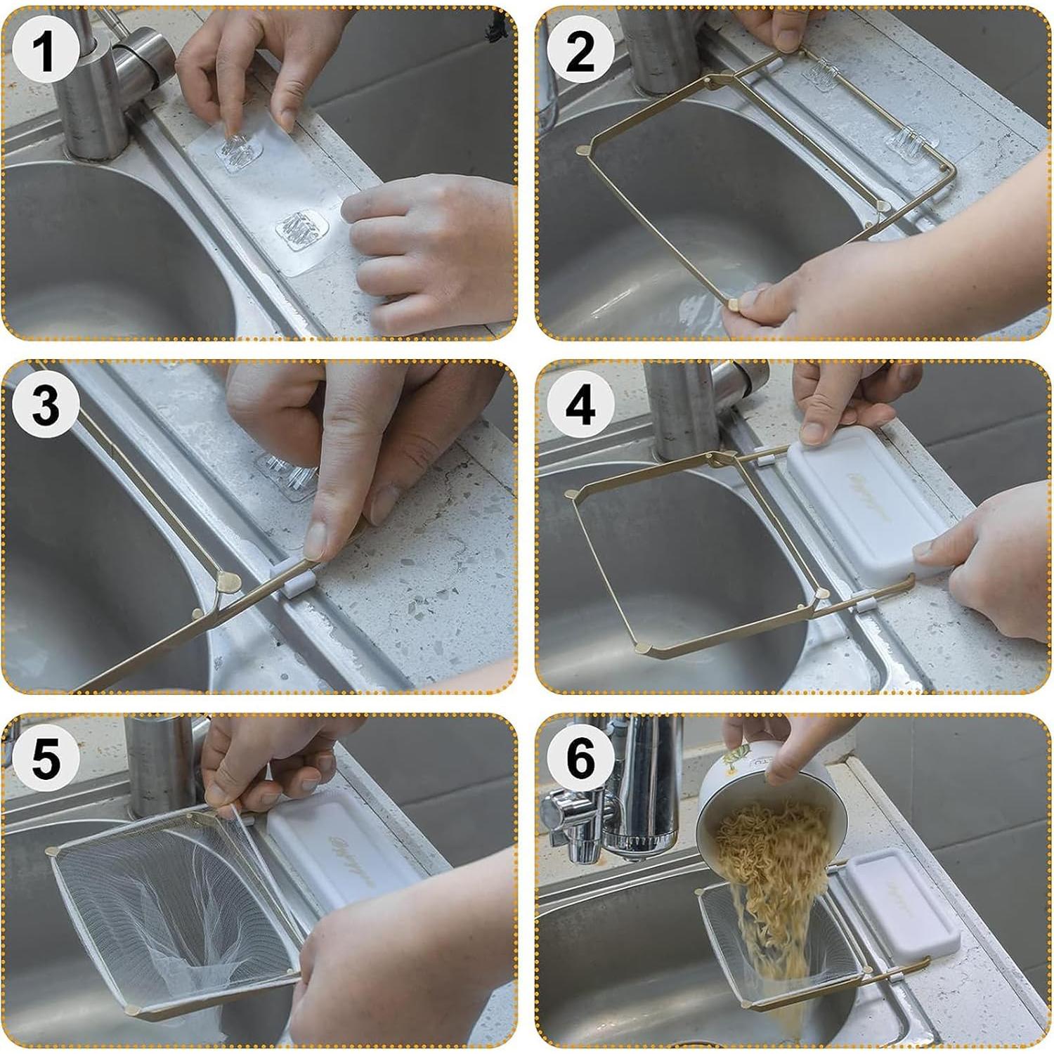 Cesta de Drenaje Colgante Sankoly de Acero Inoxidable 16.1x20cm