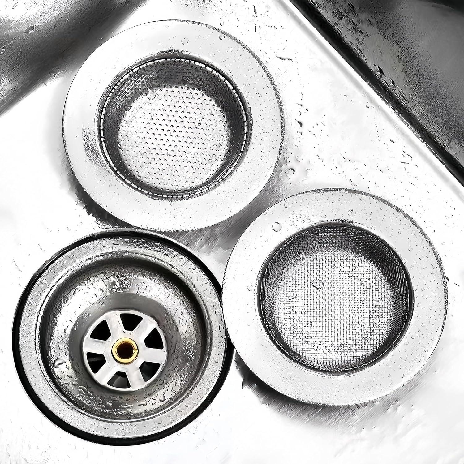 Juego de 2 Filtros de Fregadero Acero Inoxidable CINBILCORN