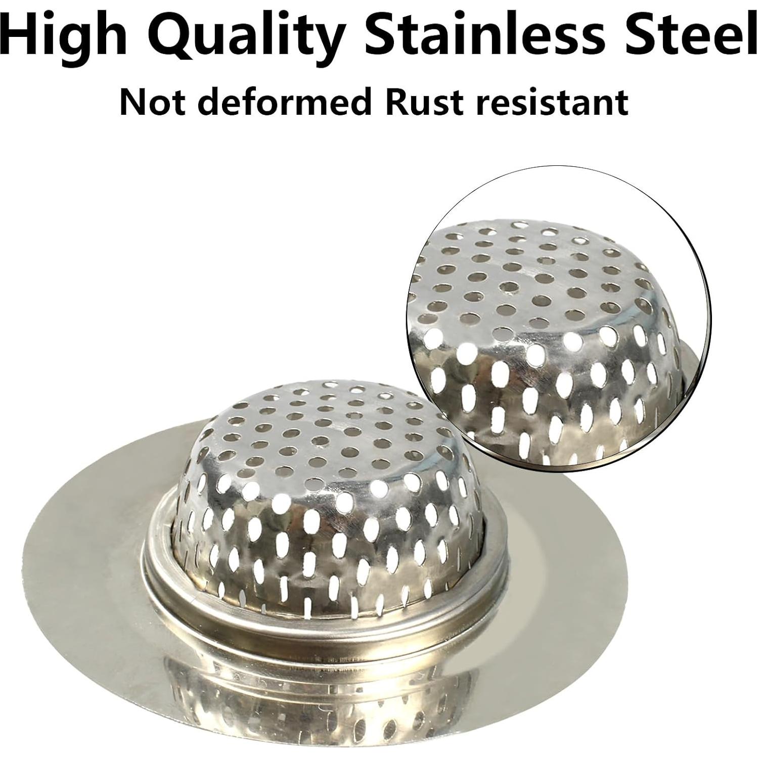 2 Filtros de Drenaje Acero Inoxidable 7.5cm AUXBC