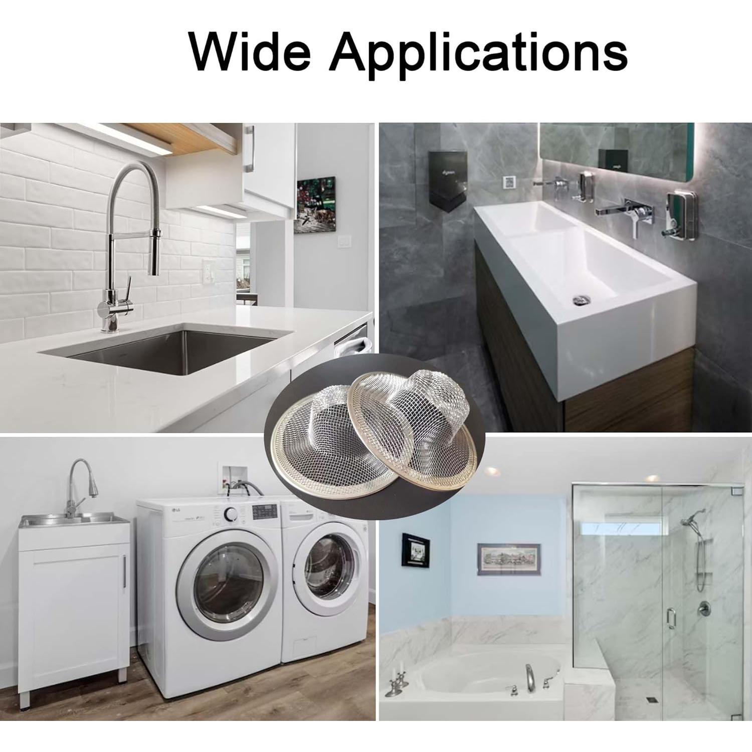 25 Filtros de Drenaje de Malla Beyoslf Acero Inoxidable