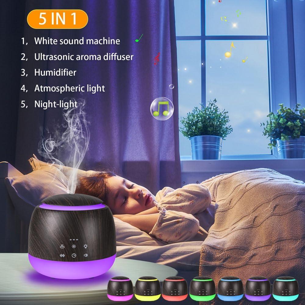 Difusor de Aceites Esenciales y Ruido Blanco Liatunou 300ml