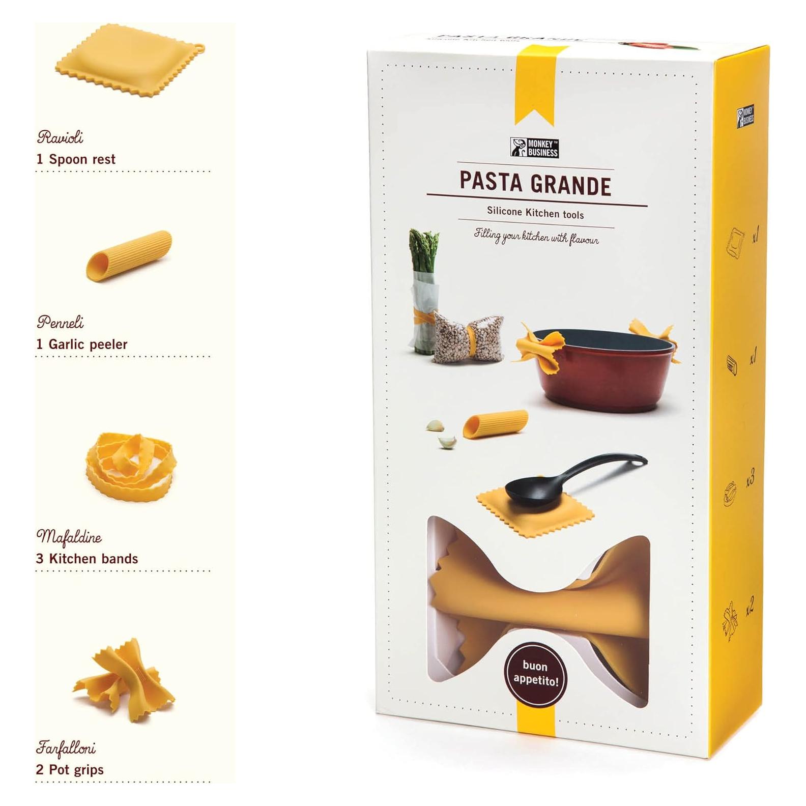 Set de Herramientas de Cocina de Silicona Pasta Grande - Monkey Business