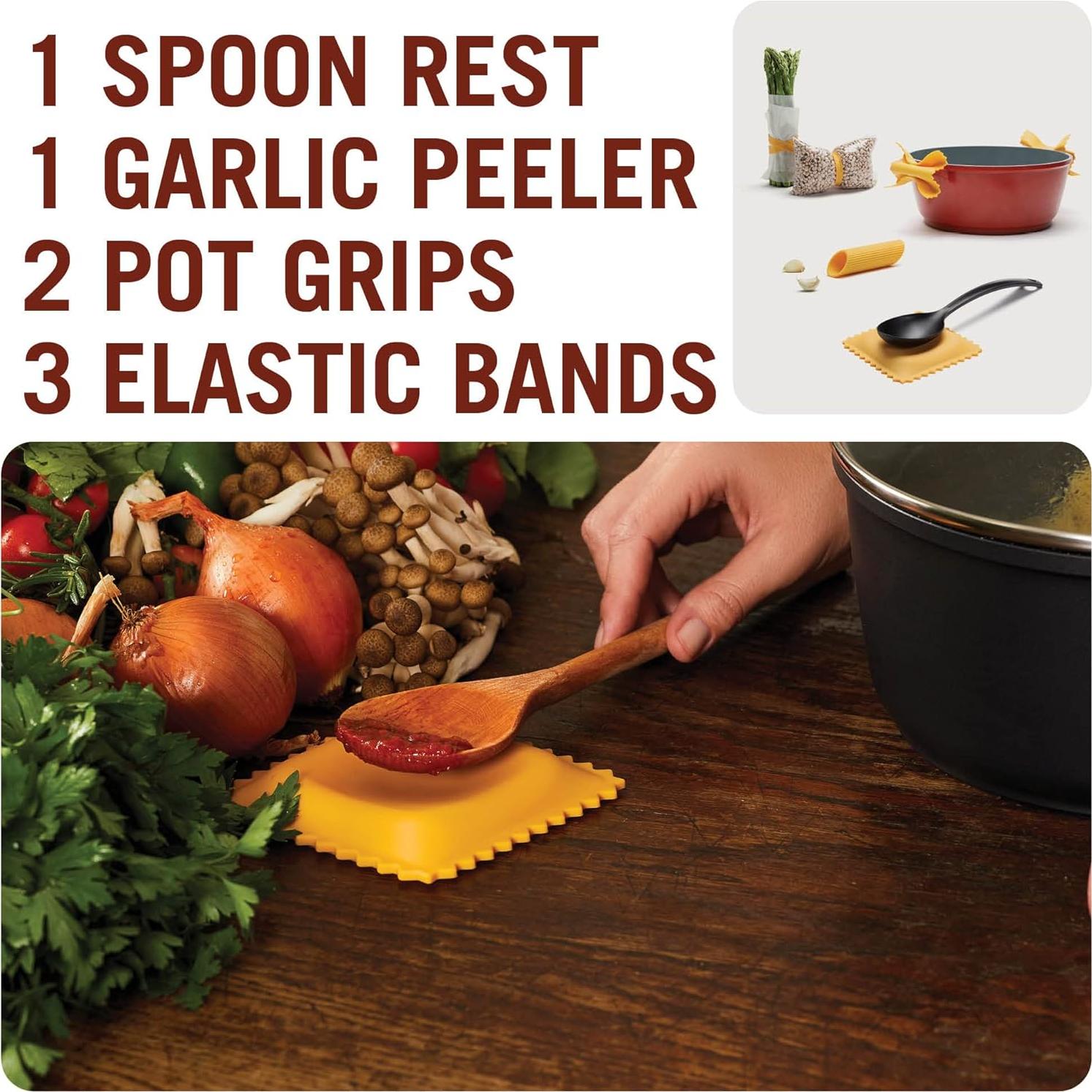 Set de Herramientas de Cocina de Silicona Pasta Grande - Monkey Business