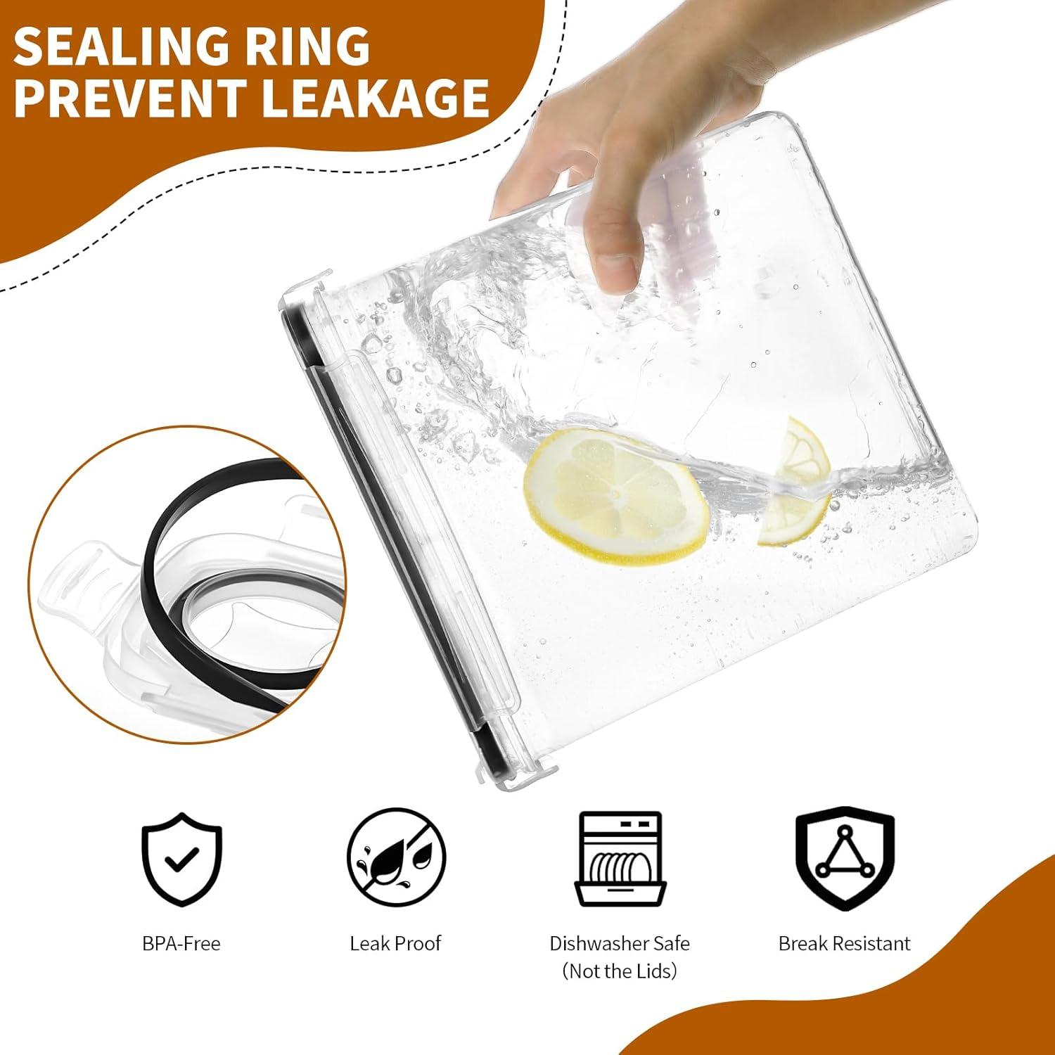 Juego de 4 Contenedores Herméticos HKJ Chef 4L para Cereal