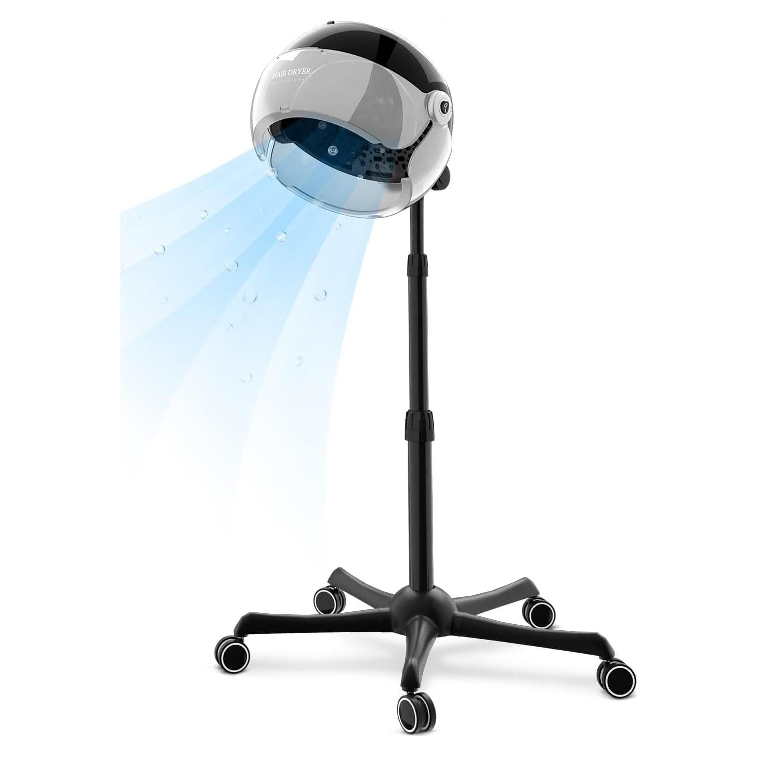 Secador de cabello con capucha iónica KINGWIN 1875W ajustable