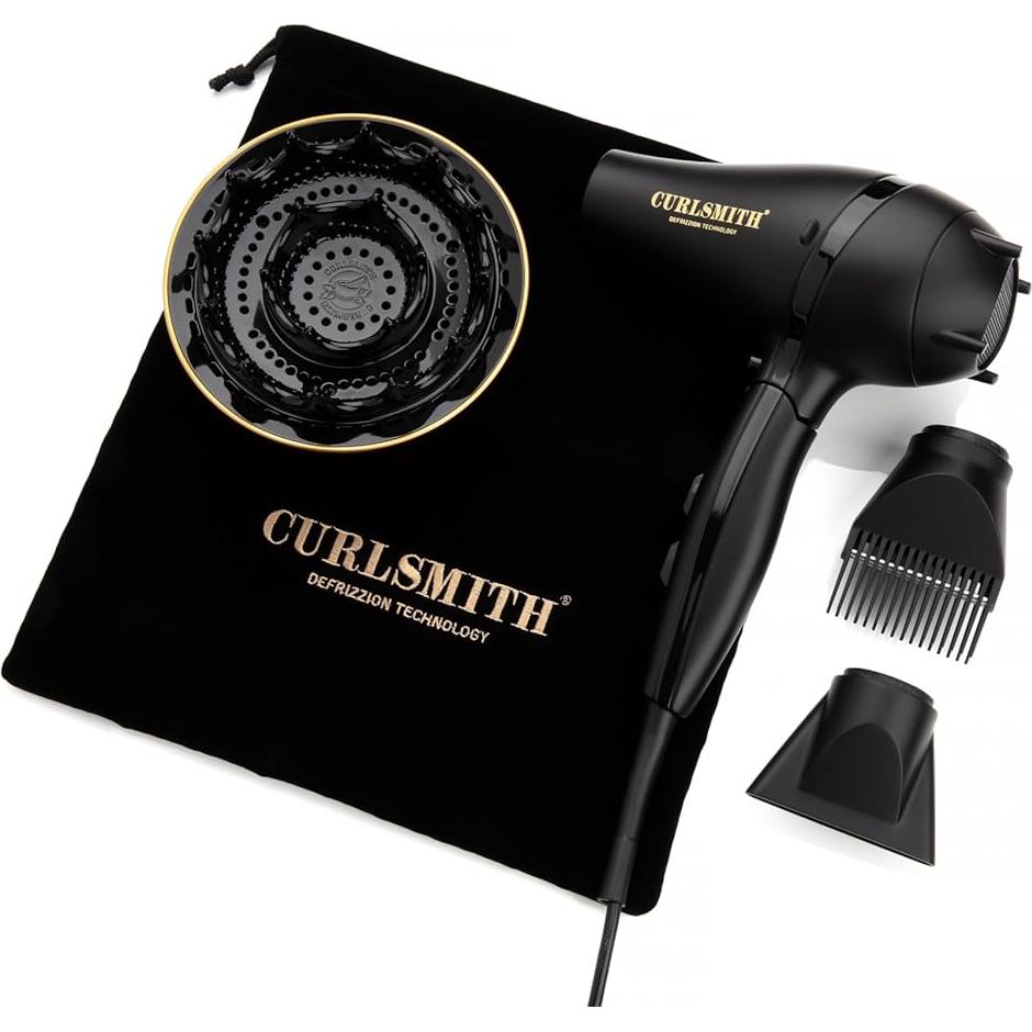 Secador de Pelo Curlsmith Defrizzion de Viaje con Difusor Grande