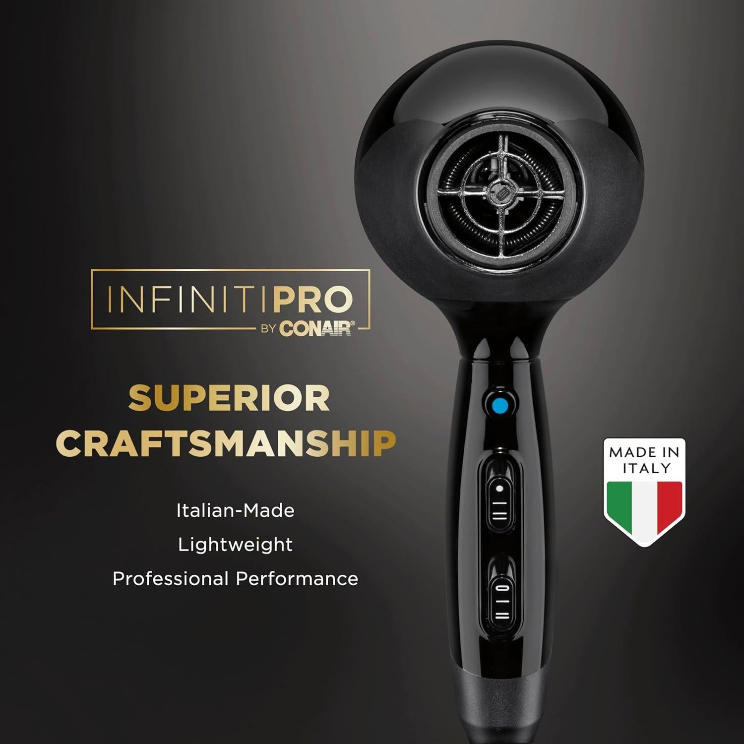 Secador de Pelo Conair ArteBella Italiano 144.84 km/h con Difusor