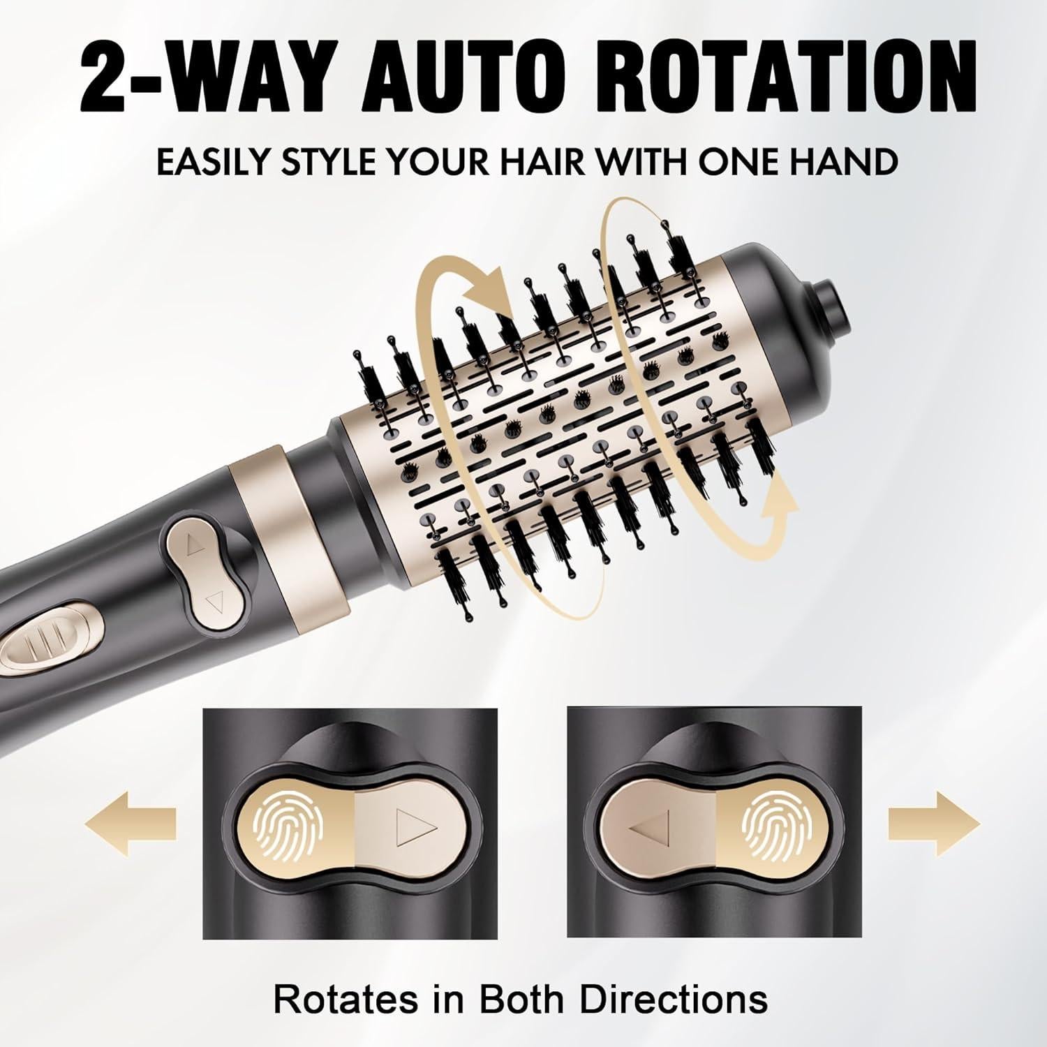 Cepillo Secador de Pelo Rotatorio DAILYLIFE 4 en 1 Cerámico