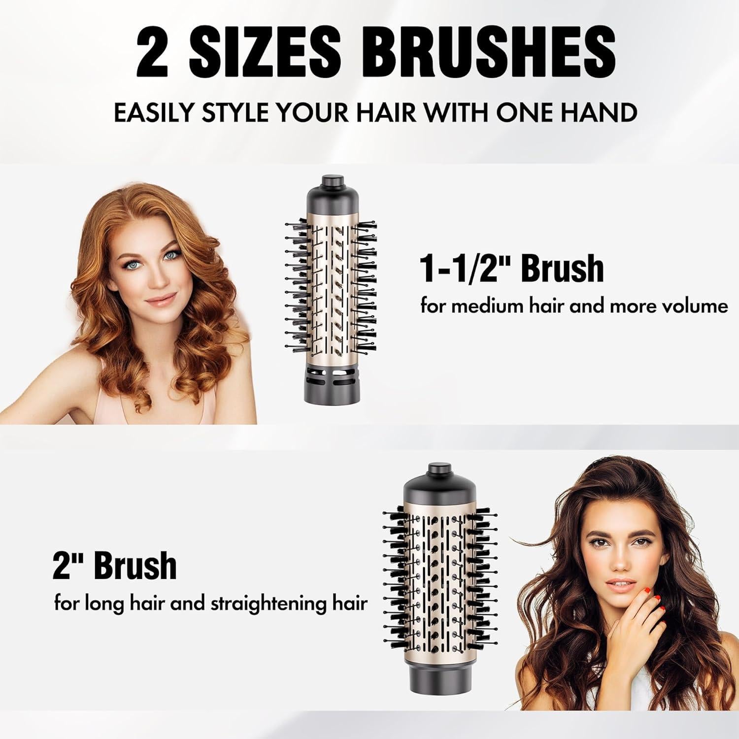 Cepillo Secador de Pelo Rotatorio DAILYLIFE 4 en 1 Cerámico