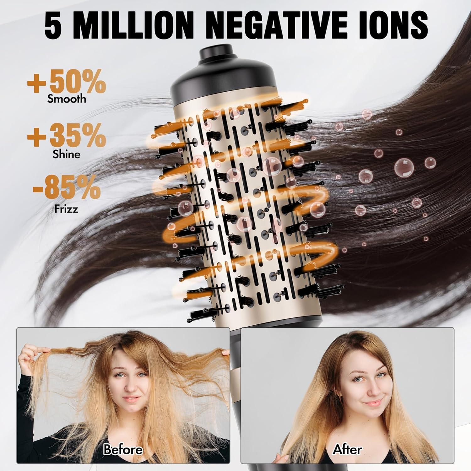 Cepillo Secador de Pelo Rotatorio DAILYLIFE 4 en 1 Cerámico