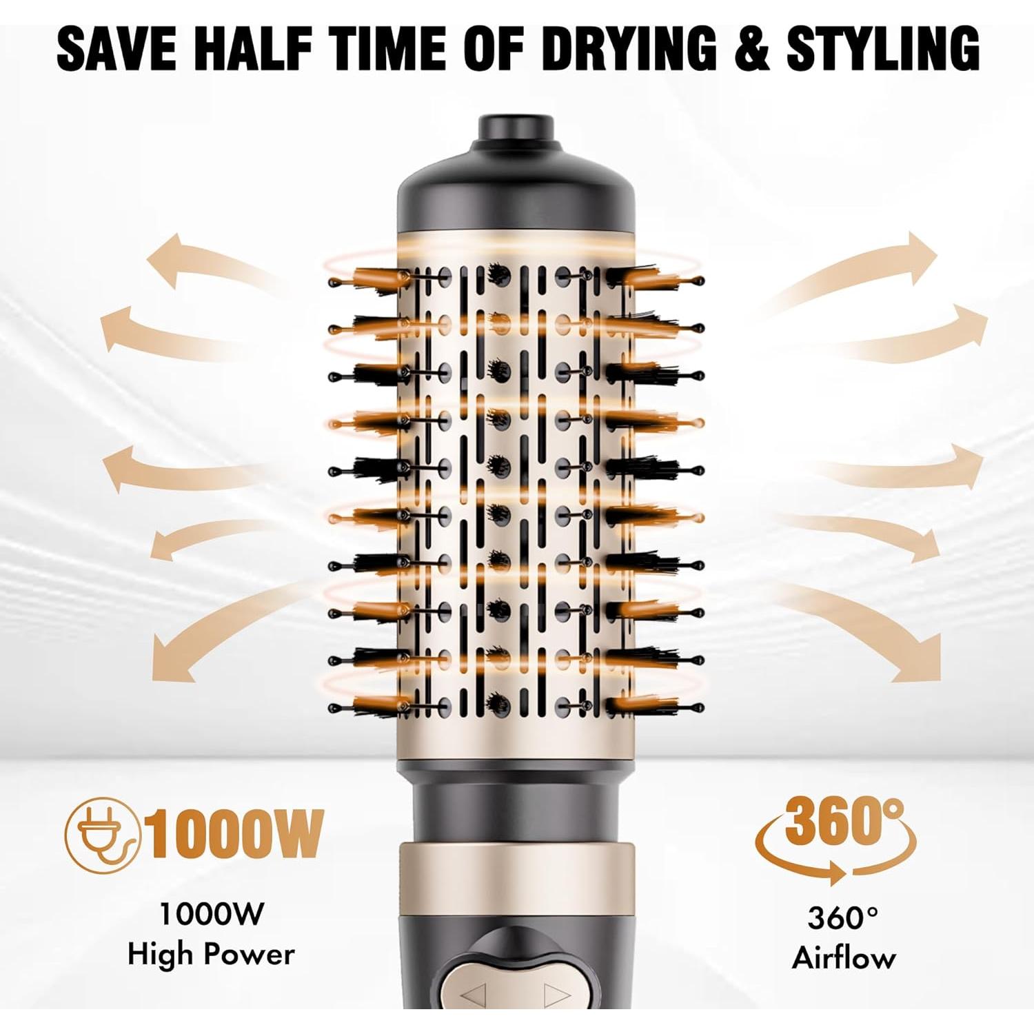 Cepillo Secador de Pelo Rotatorio DAILYLIFE 4 en 1 Cerámico