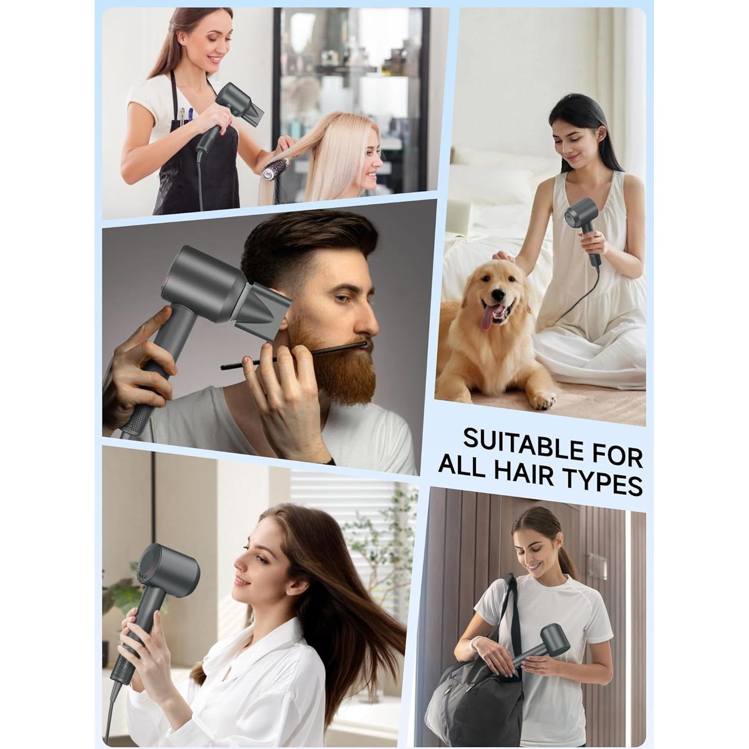 Secador de Pelo Profesional TRANXPHIT HD-206C 160000 RPM 500M Iones