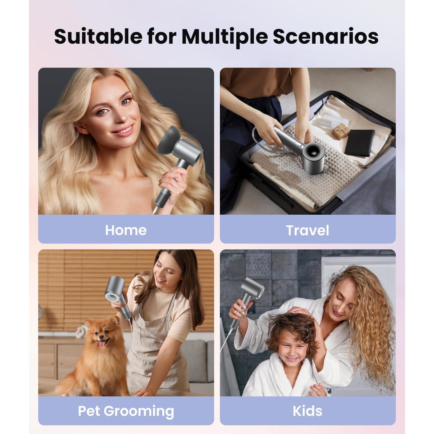 Secador de Pelo Profesional Lampick YEY-GS81 Iónico 500M Iones