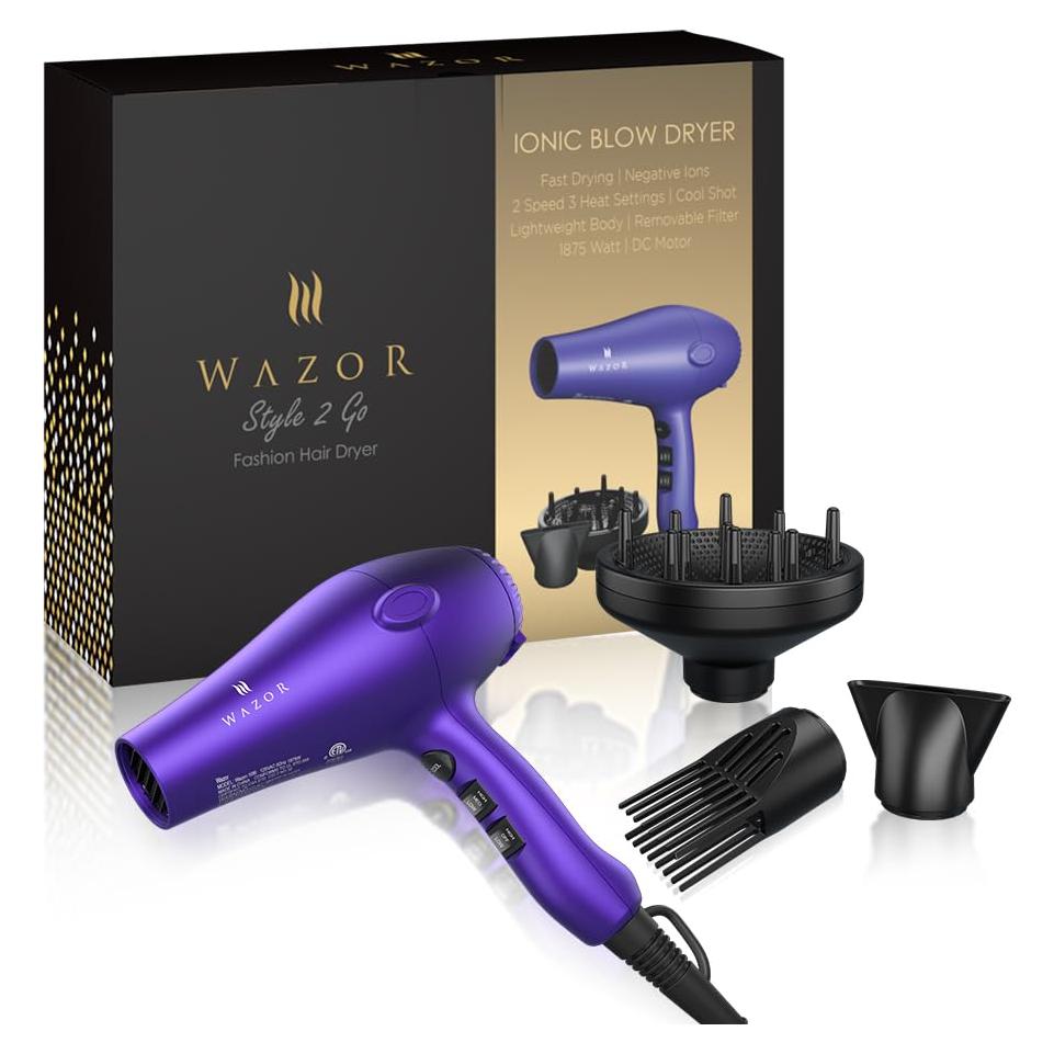 Secador de Pelo Profesional MHU 1875W Cerámica Iónica con Difusor