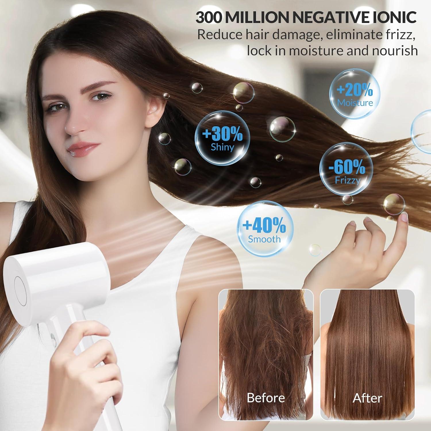 Secador de Pelo Iónico Homdigrk JV01 112,000 RPM 4 Temperaturas