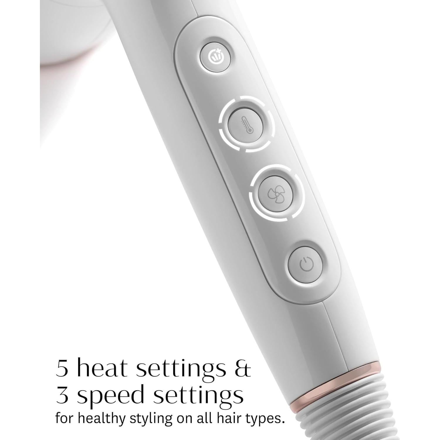 Secador de Pelo Profesional T3 AireLuxe Iónico 5 Calor 3 Velocidad