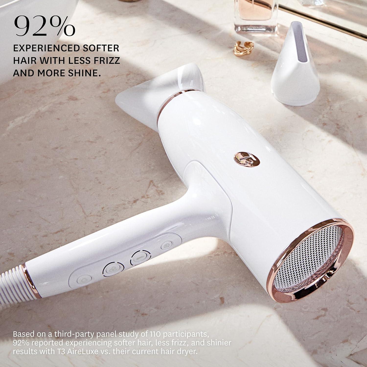 Secador de Pelo Profesional T3 AireLuxe Iónico 5 Calor 3 Velocidad