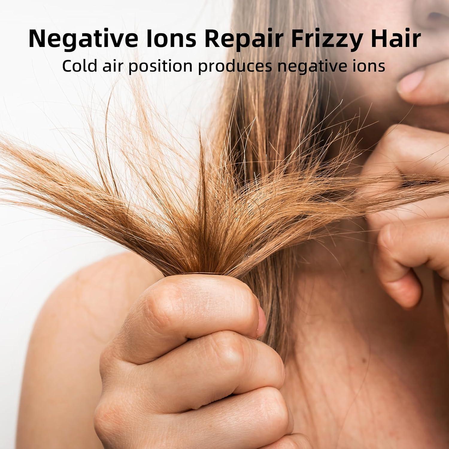 Secador de Pelo HRYCF Iónico Negativo 272g, Secado Rápido