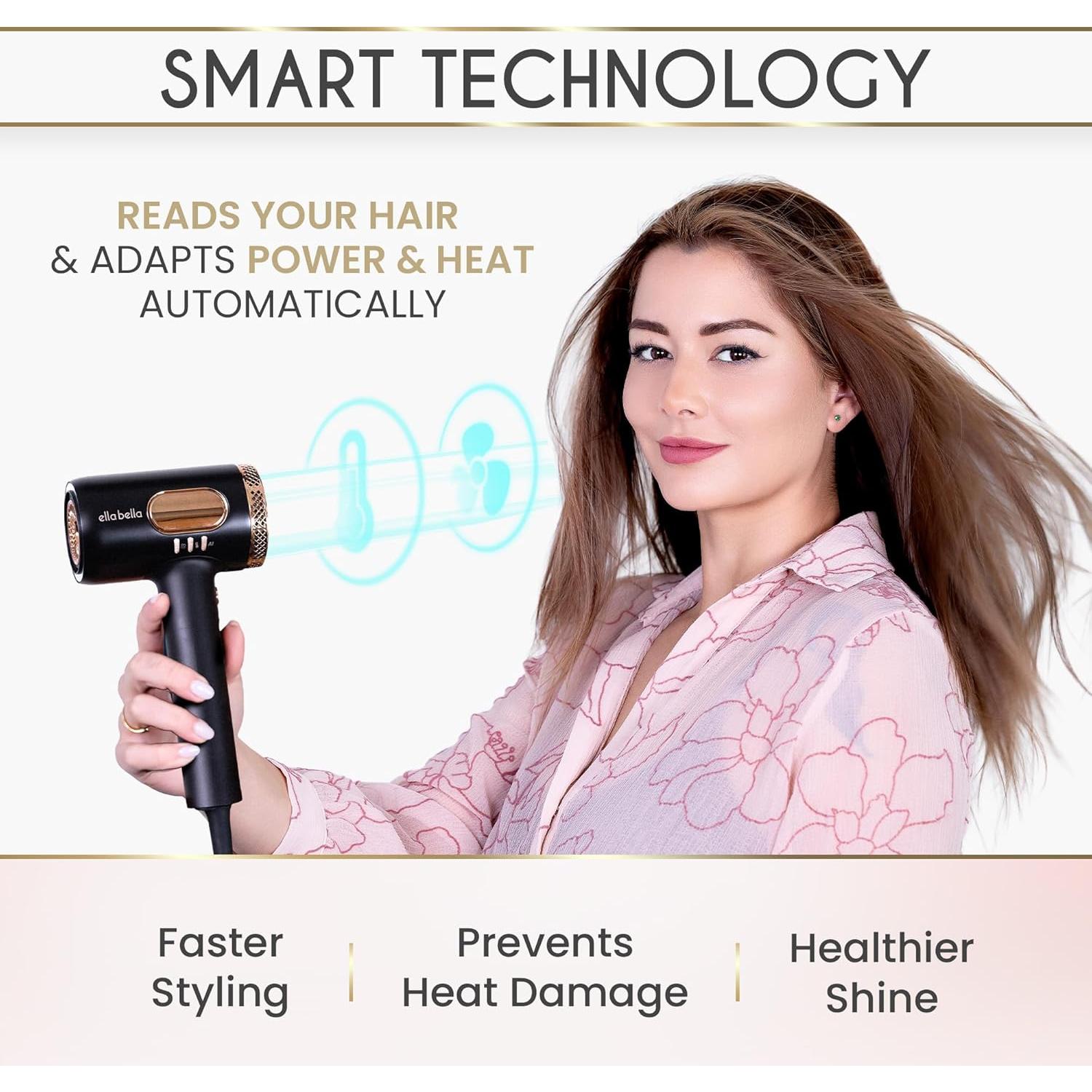 Secador de Pelo Profesional ELLA BELLA KR-F04 con Difusor